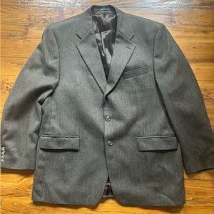 Lauren Ralph Lauren 100% Pure Wool Moss Brown Green Blazer Suit Jacket. Size 44‎